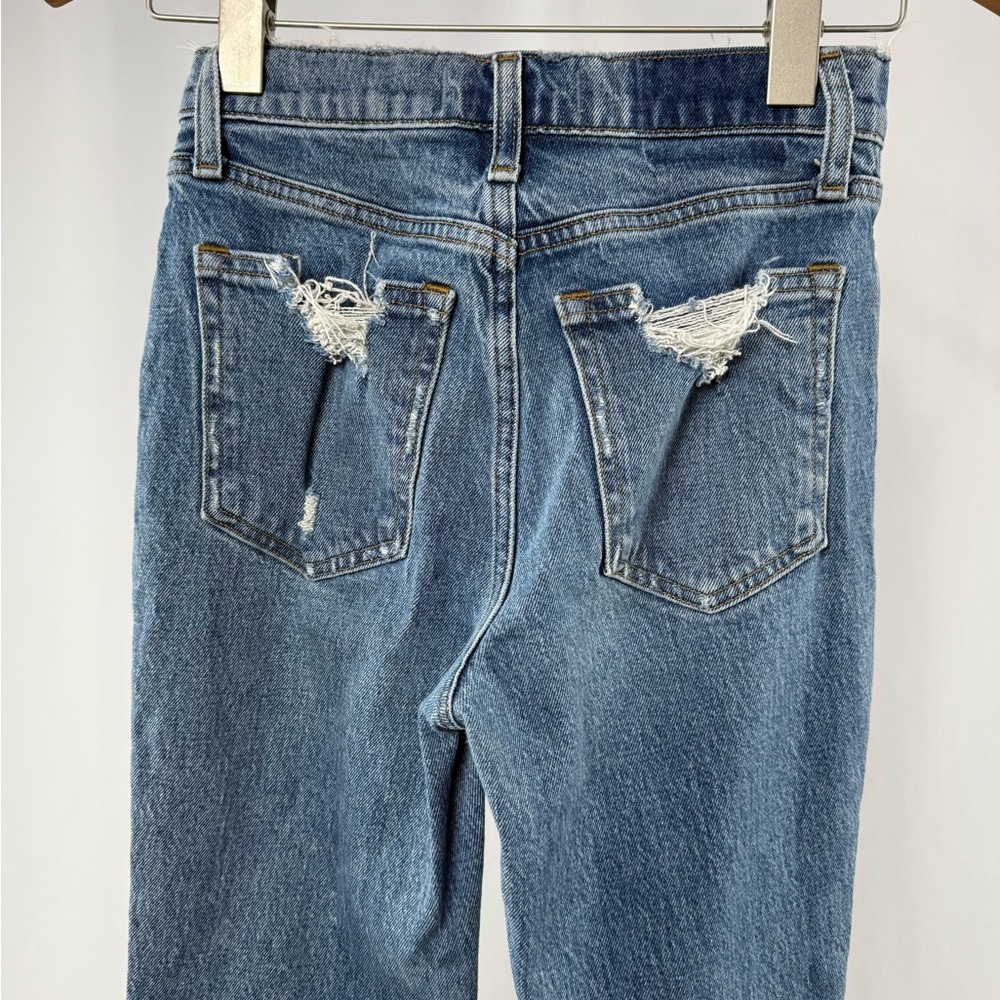 Abercrombie & Fitch The Mom High Rise Distressed Jeans in Blue Size‎ 24 or 00 - Picture 5 of 8